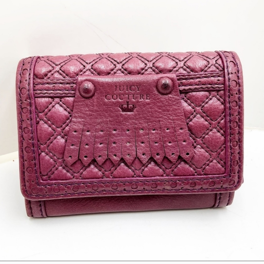 {Juicy Couture} Leather Quilted French Purse